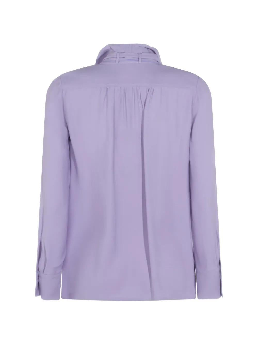 Camicia in georgette di viscosa con fusciacca CA14661E2 EV7 ELISABETTA FRANCHI 