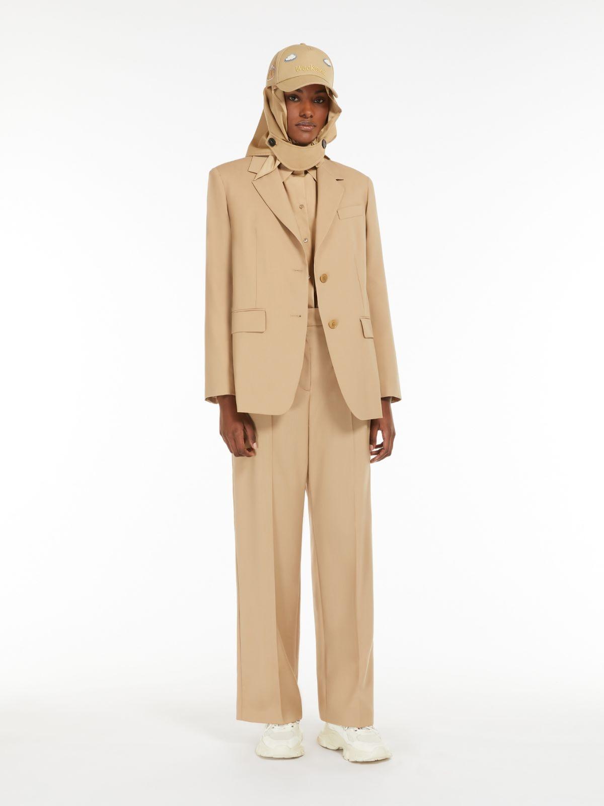 Pantalone donna a palazzo in tela di lana VISIVO 009 WEEKEND 