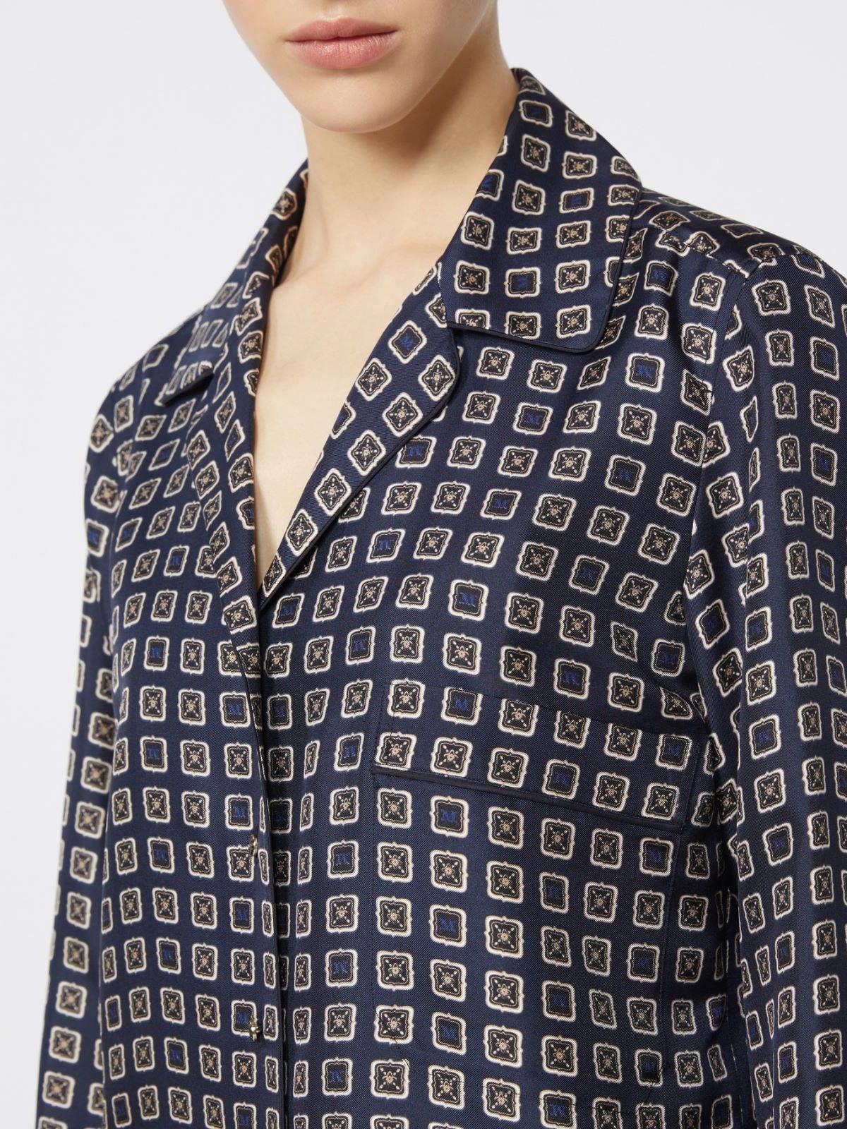 MXMDISCO<BR/>Camicia semiaderente in seta stampata MXMDISCO 002 MAX MARA 