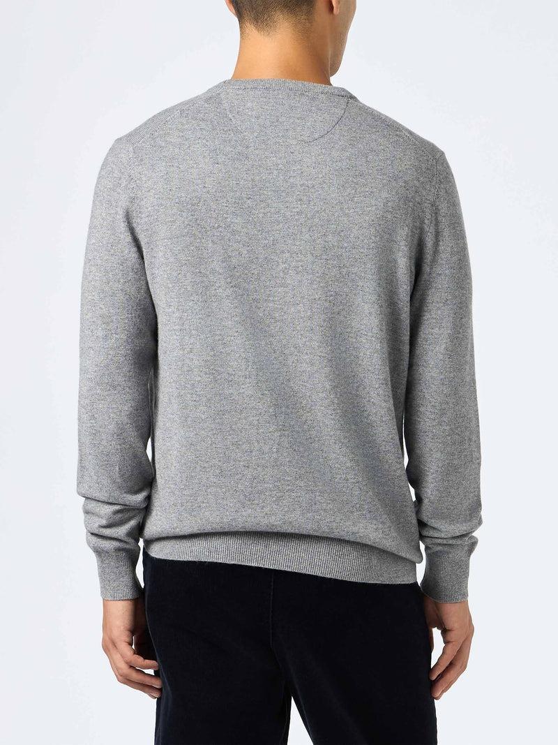 Maglione uomo girocollo in misto cashmere Regent