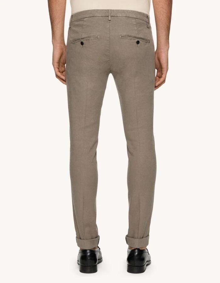 Pantaloni Gaubert slim in lino e lyocell