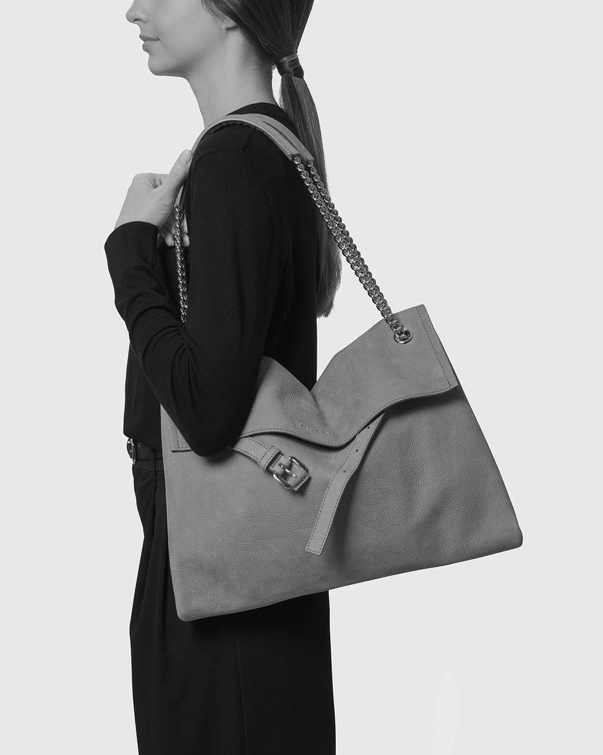 Borsa Venus Peach Midi a spalla in suede<BR/> B02212PEA SABBIA ORCIANI 