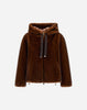 BOMBER IN MELANGE ALTERNATIVE MINK FUR