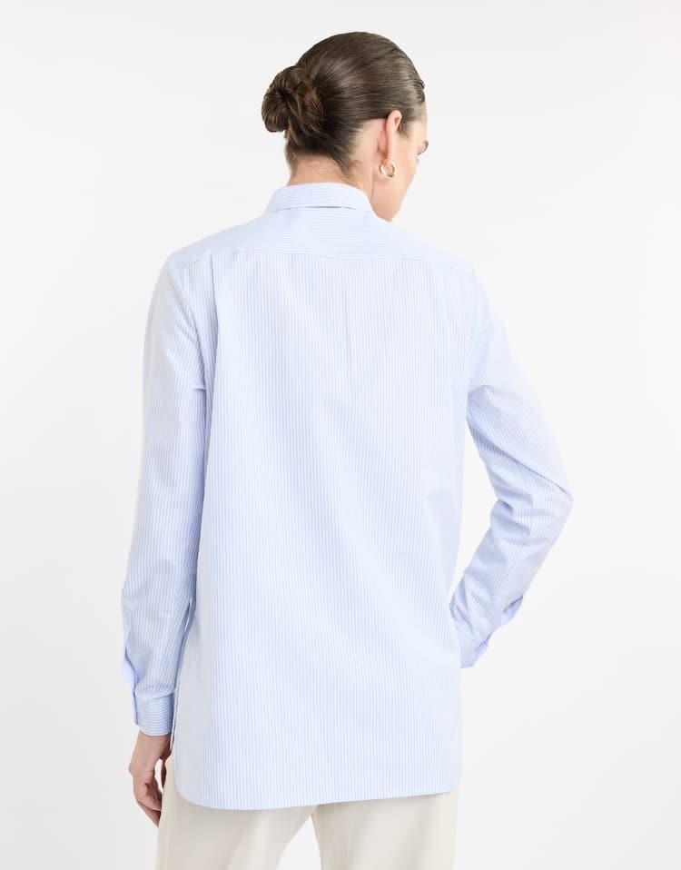 Camicia Regular in Cotone a Righe NCWA150A030XAM U603 FAY 