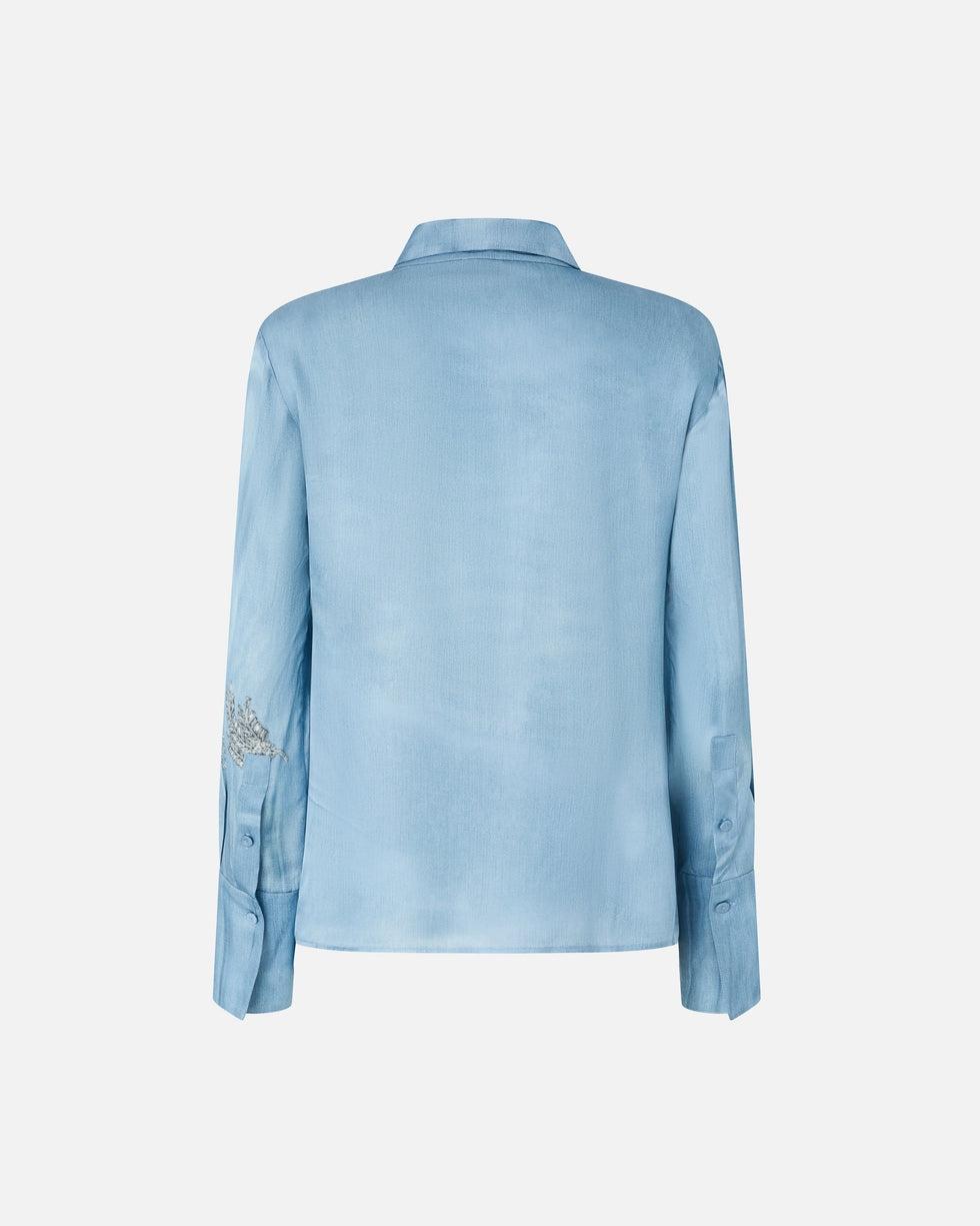 Camicia fluida con stampa gioiello piazzata<BR/> 106211A37N F15 PINKO 