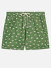 Costume mare Lighting Micro verde con stampa squali rosa a contrasto