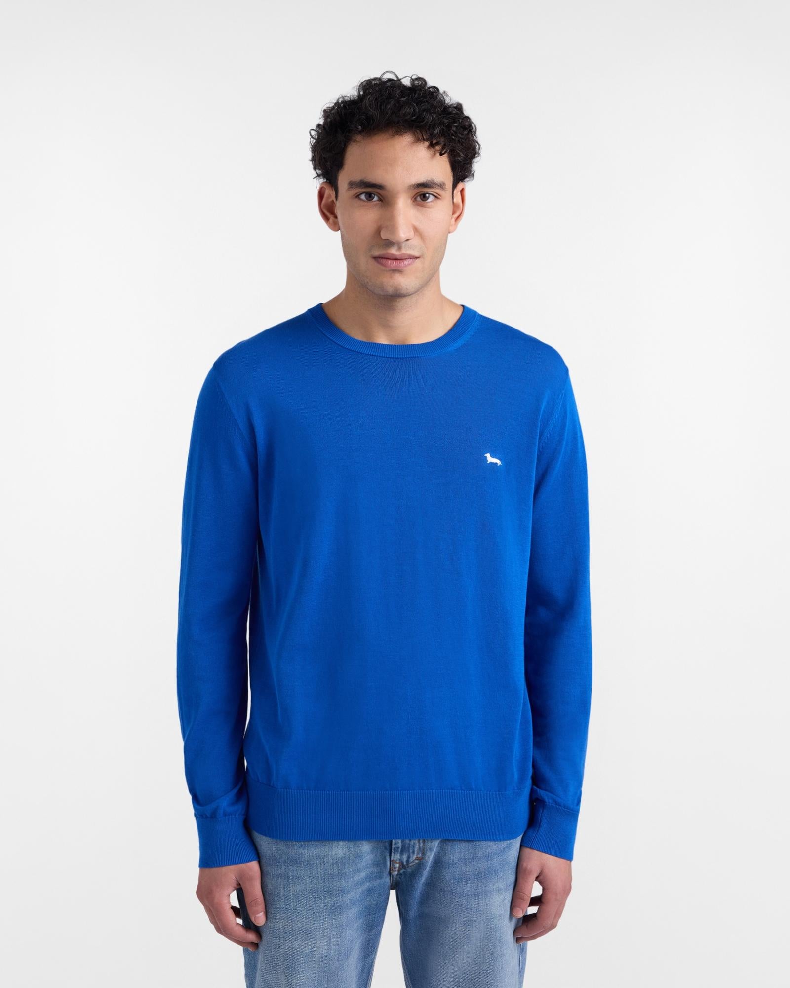 Pullover girocollo in cotone<BR/> HRQ770031076 845* HARMONT & BLAINE 