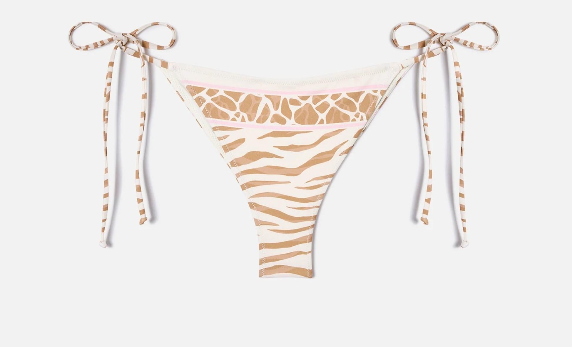 Bikini Rio Marielle con stampa animalier beige<BR/>Select color variant<BR/> MRL0001 09095L MC2 SAINT BARTH 