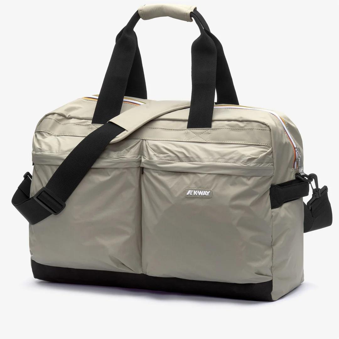 ARDELU<BR/>GREEN OAK<BR/>Borsone leggero unisex verde con tasche portaoggetti K81511W 633 K-WAY 
