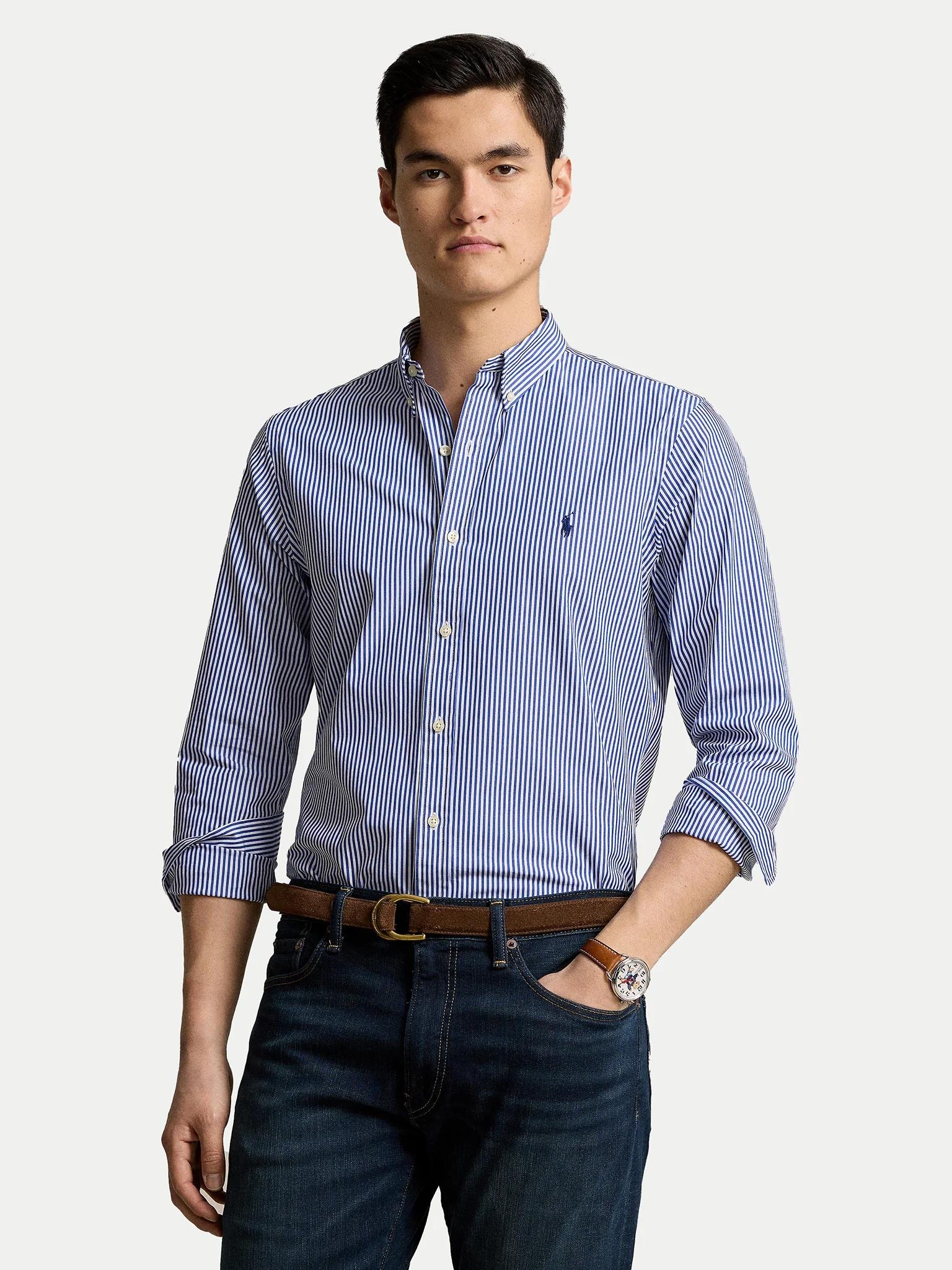 Camicia uomo in cotone elasticizzato 710928254 008 RALPH LAUREN 