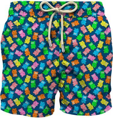 Costume uomo in poliestere con stampa orsetti gomma LIG0003 03608H MC2 SAINT BARTH 