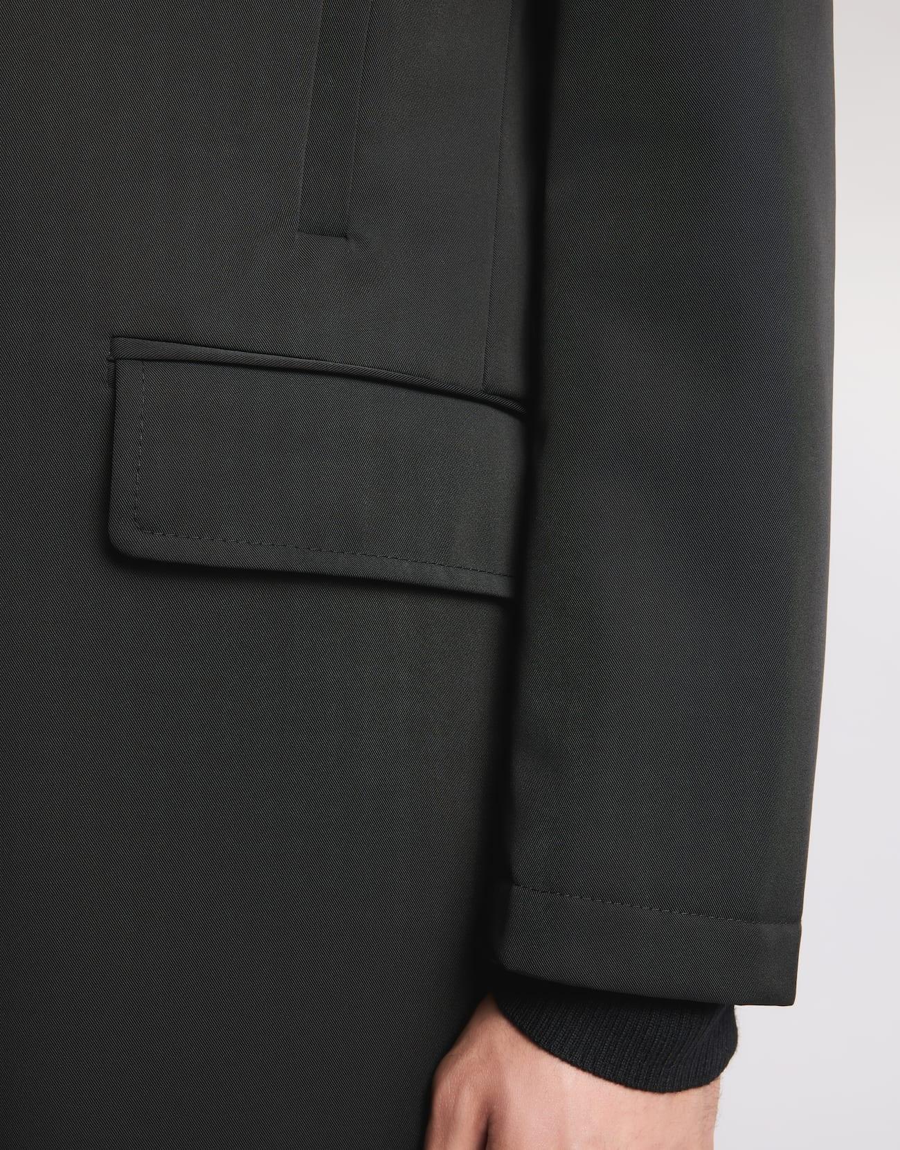 Double Coat in Gabardine Stretch<BR/> NAM5351168STOA B999 FAY 