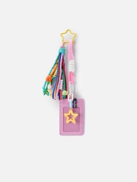 Funny charm con badge holder e dettagli colorati<BR/> KEYR002 00734L MC2 SAINT BARTH 