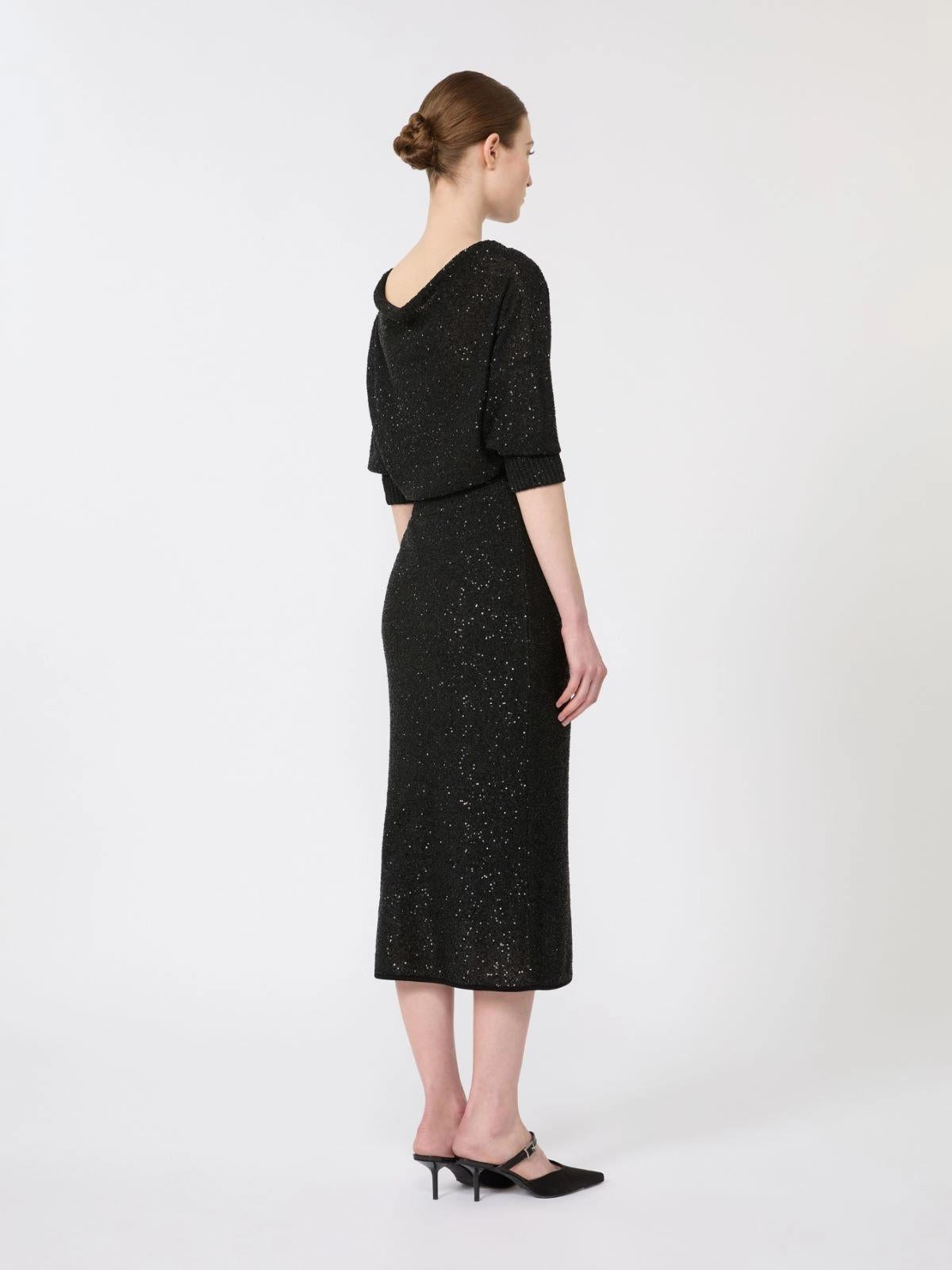 MSEGETTO<BR/>Abito in filato di viscosa e paillette MSEGETTO 001 MAX MARA STUDIO 