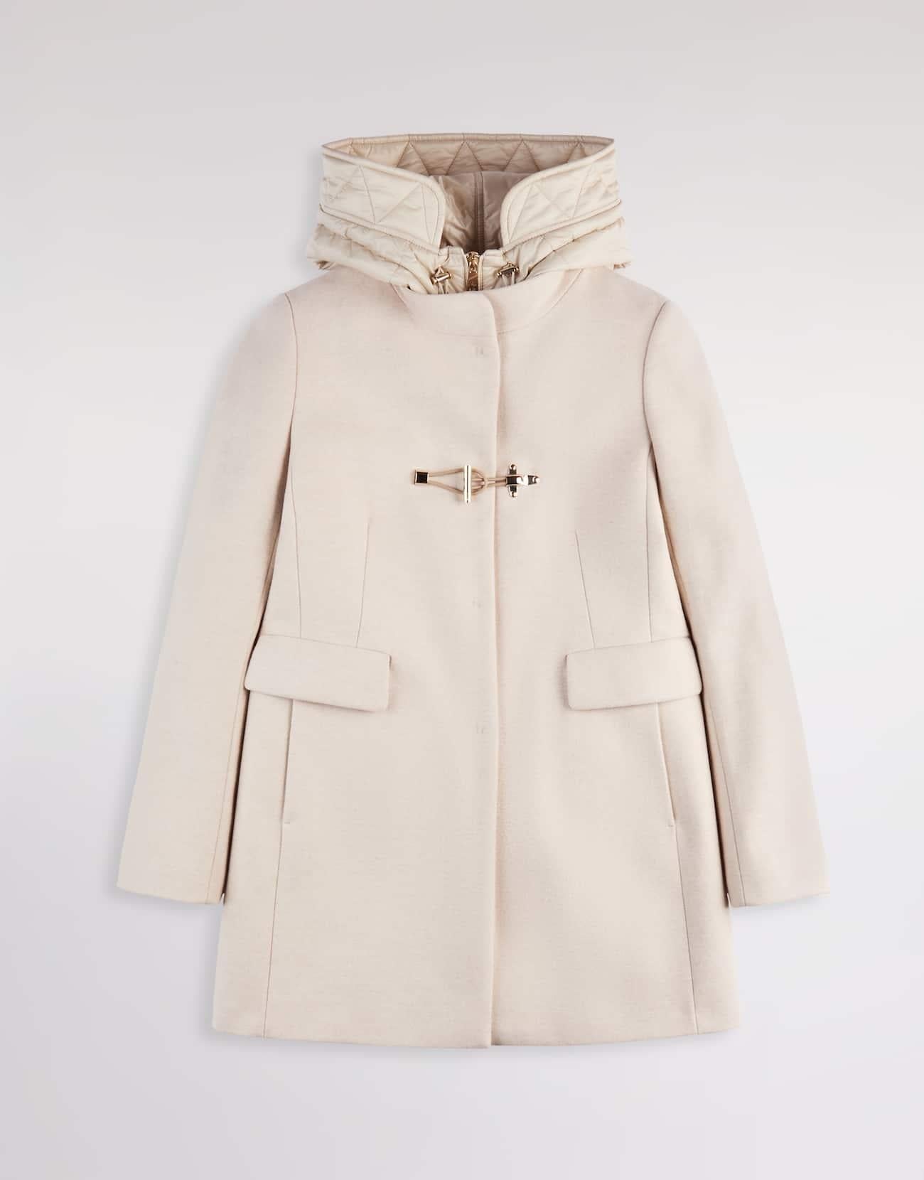 Toggle Coat in Panno di Lana Mélange<BR/> NAW59513430XMY C002 FAY 