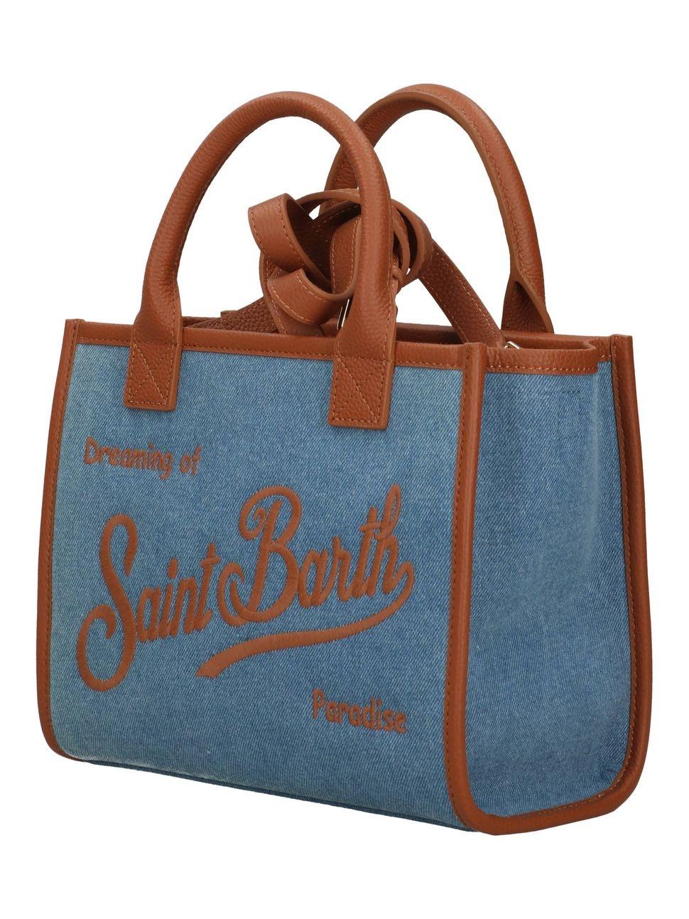Borsa MC2 Saint Barth in tessuto e pelle. VANMD001 01515L MC2 SAINT BARTH 
