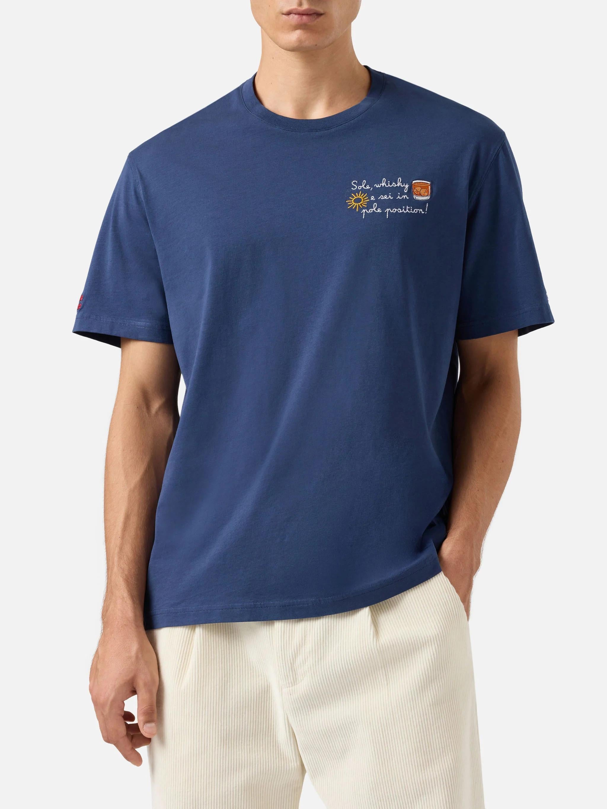T-shirt Arnott Warm in cotone con ricamo Sole, wishy e sei in pole position! ARN0004 03031I MC2 SAINT BARTH 