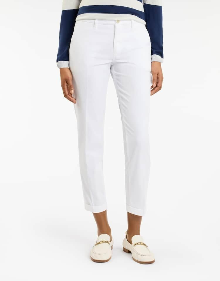 Pantaloni in Raso Stretch<BR/> NTW8050530TWBT M002 FAY 