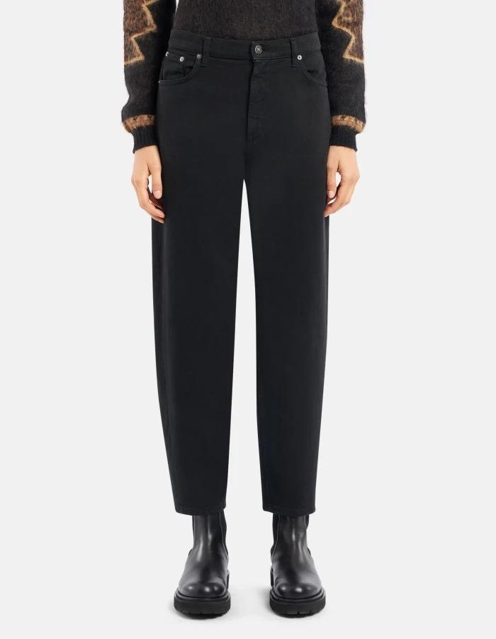 Jeans Bessie loose in bull stretch<BR/> DP784BSE037KPT 999 DONDUP 