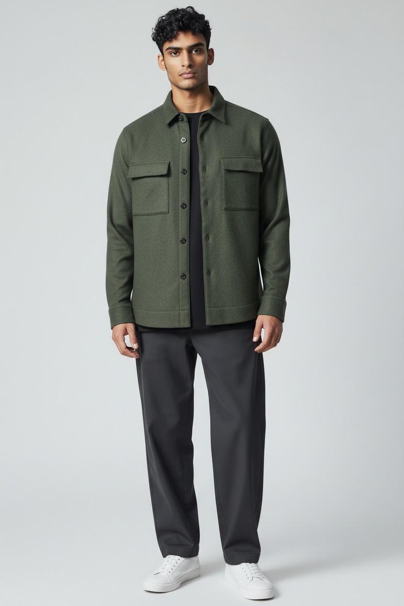 Overshirt Xacus in lana 150914550 05 XACUS 