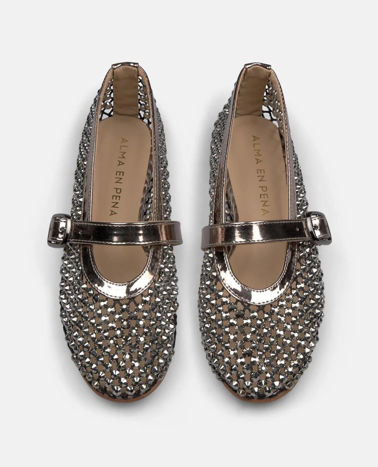 Ballerina in rete con strass 1255 MIRRORPEWTER ALMA EN PENA 