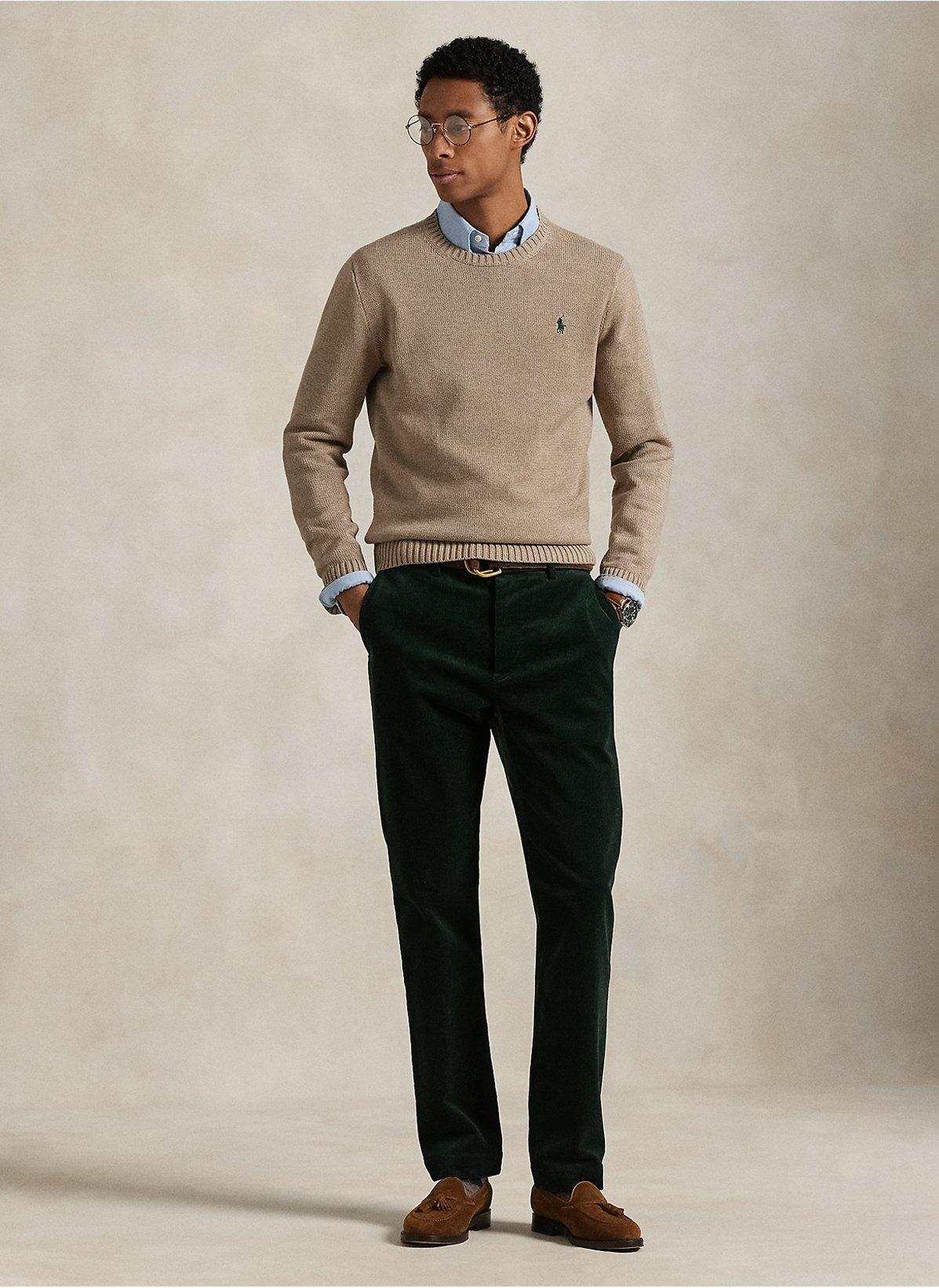 Maglia uomo in cotone collo a giro 710810846 036 RALPH LAUREN 
