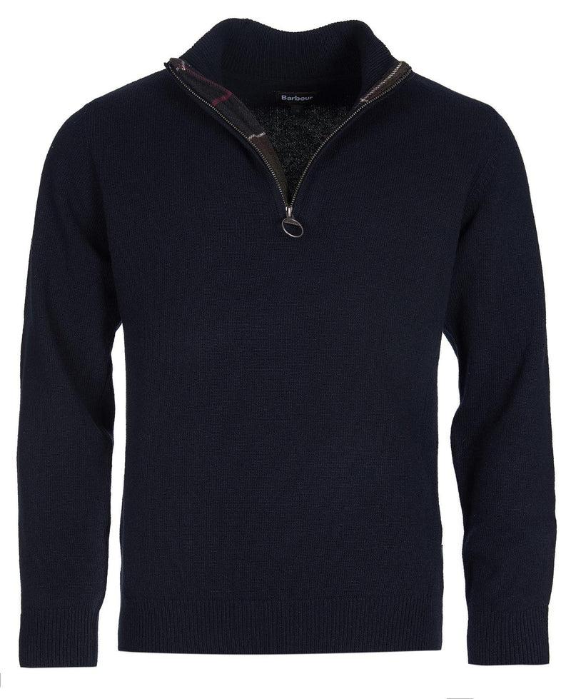 Maglia con mezza zip Holden in pura lana MKN0837 NY91 BARBOUR 