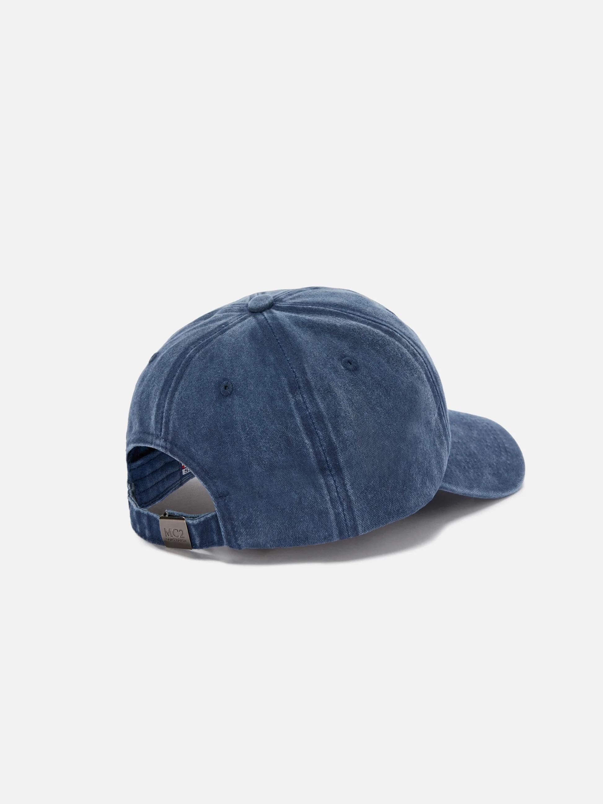 Cappellino Davis con visiera in cotone blu e ricamo | Special Edition DAS0004 08400L MC2 SAINT BARTH 