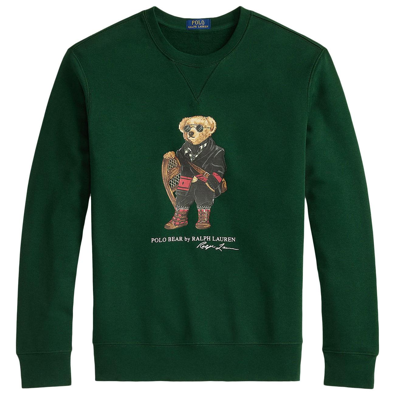 Felpa in cotone con stampa Polo Bear 710981794 001 RALPH LAUREN 