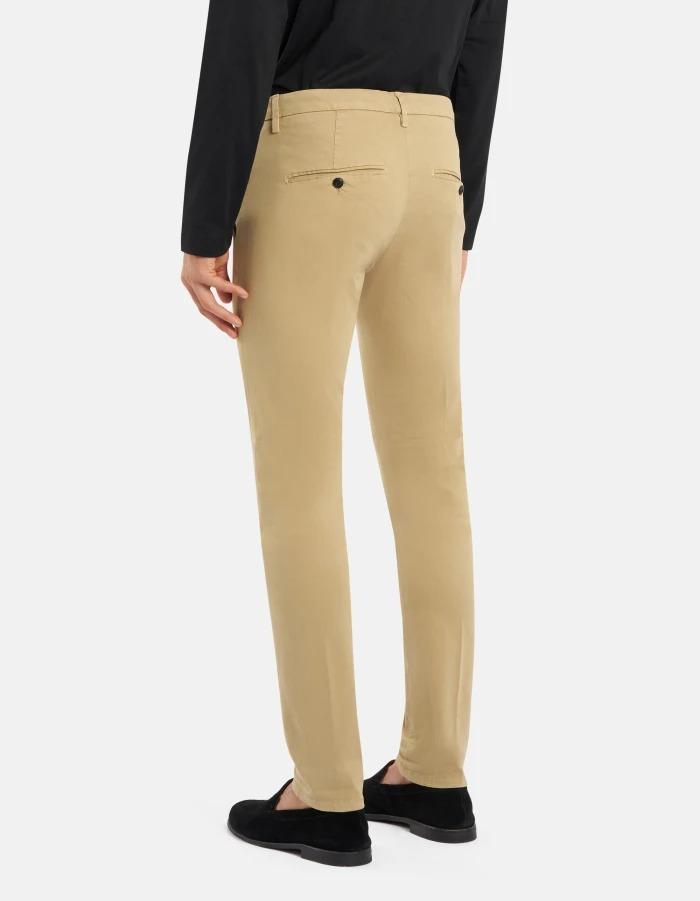 Pantaloni Gaubert slim in gabardina mano calda<BR/> UP235GSE043PTD 026 DONDUP 