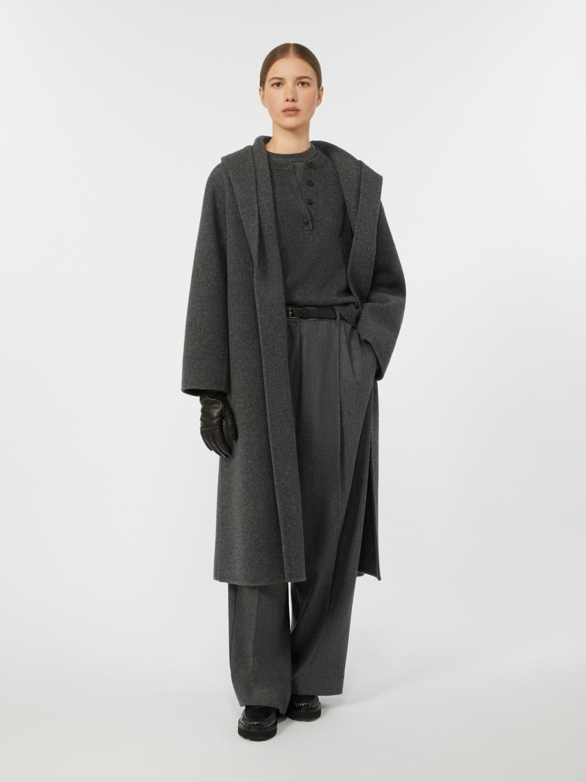 Cappotto con cappuccio in lana e cachemire REMO 001 S MAX MARA 