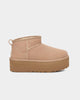 Scarpe donna classic ultra mini platform in pelle scamosciata