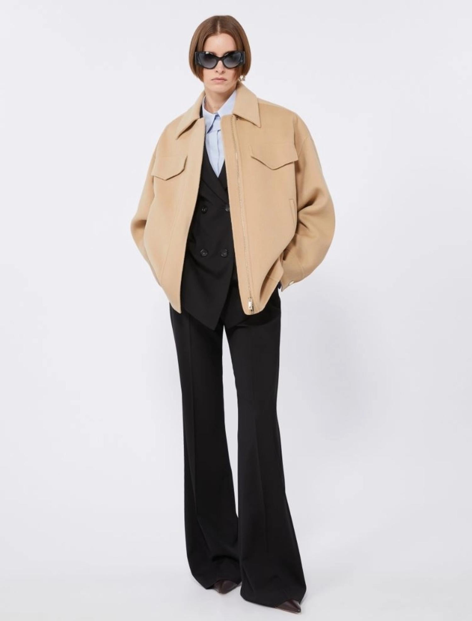 Caban in double di lana <BR/> CANTORE 001 SPORTMAX 
