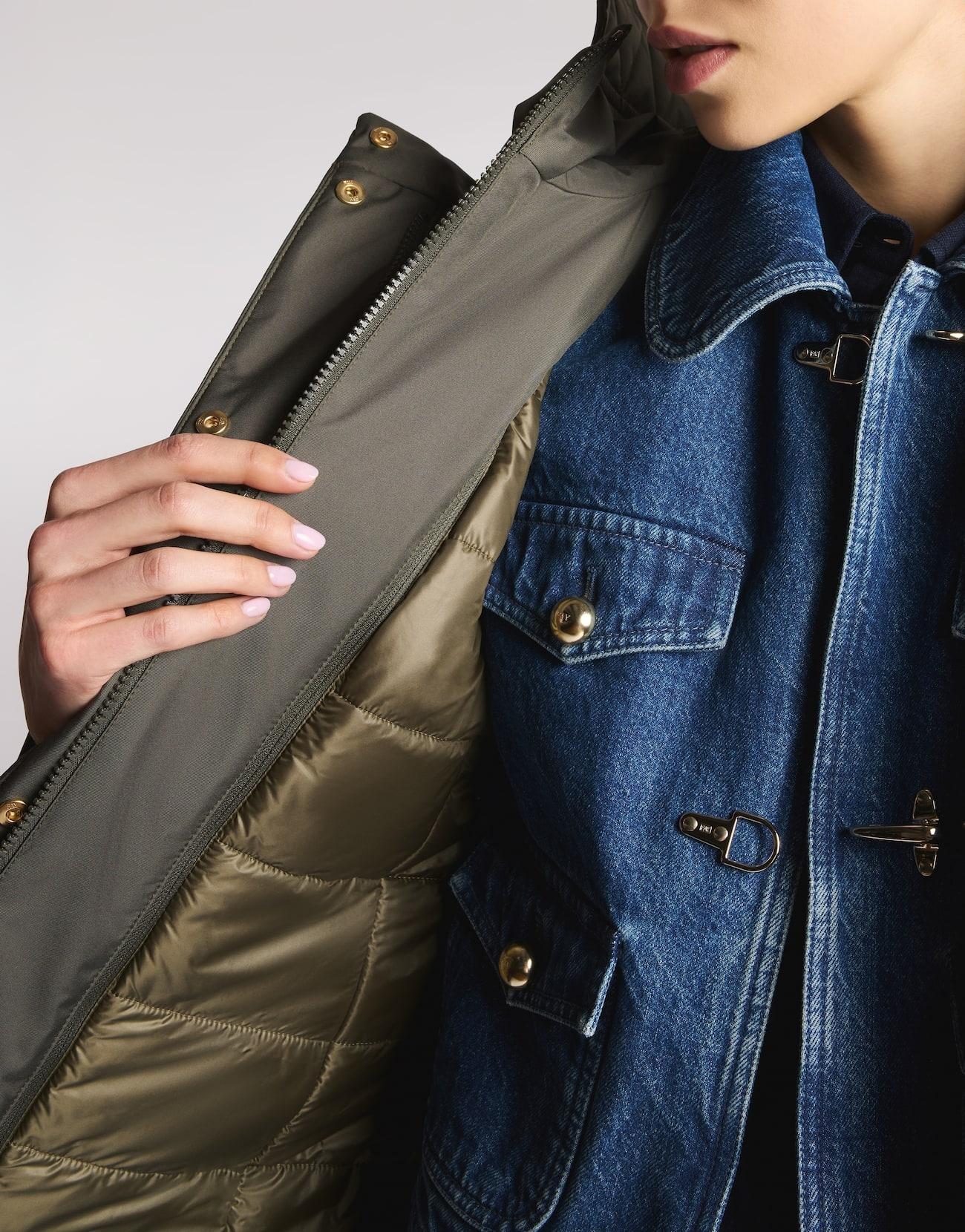 Toggle Coat in Gabardine Tecnico NAW59513830ZXE V805 FAY 