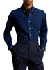 Camicia uomo in cotone blu