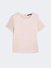T-shirt in raso e jersey