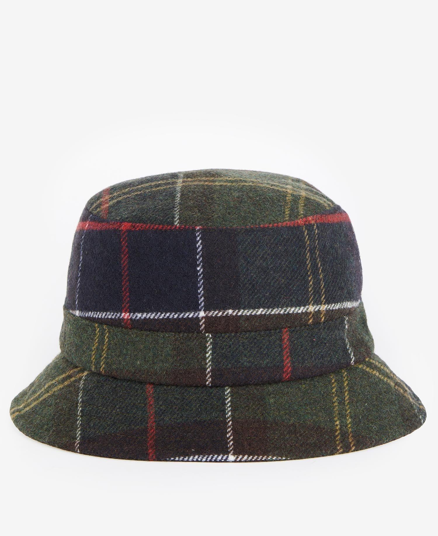Tartan Wool Blend Fisherman Hat