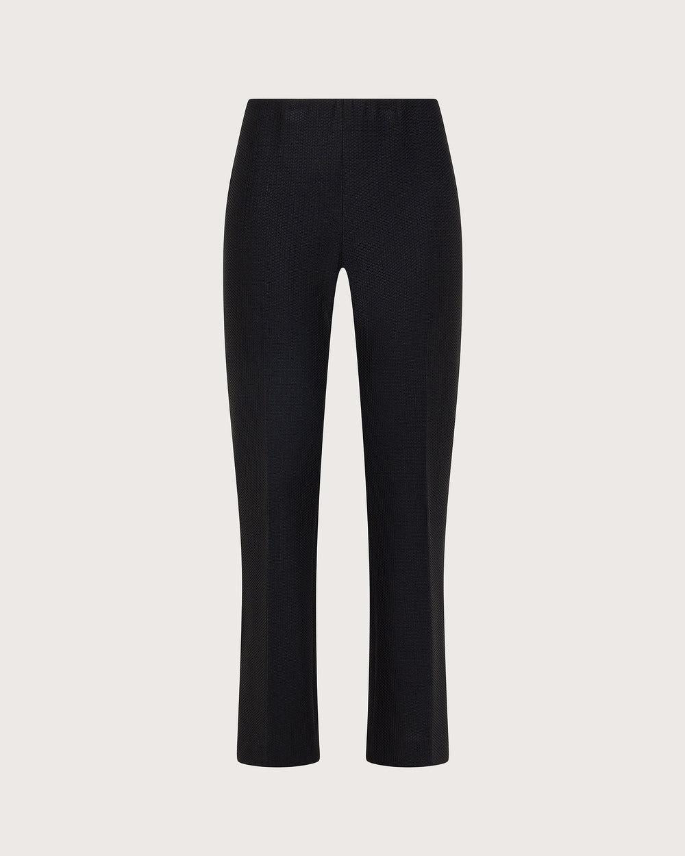 Pantalone slim fit alla caviglia elasticato in tessuto tecnico bistretch nido d'ape<BR/> PT1305500021 999 SEVENTY 