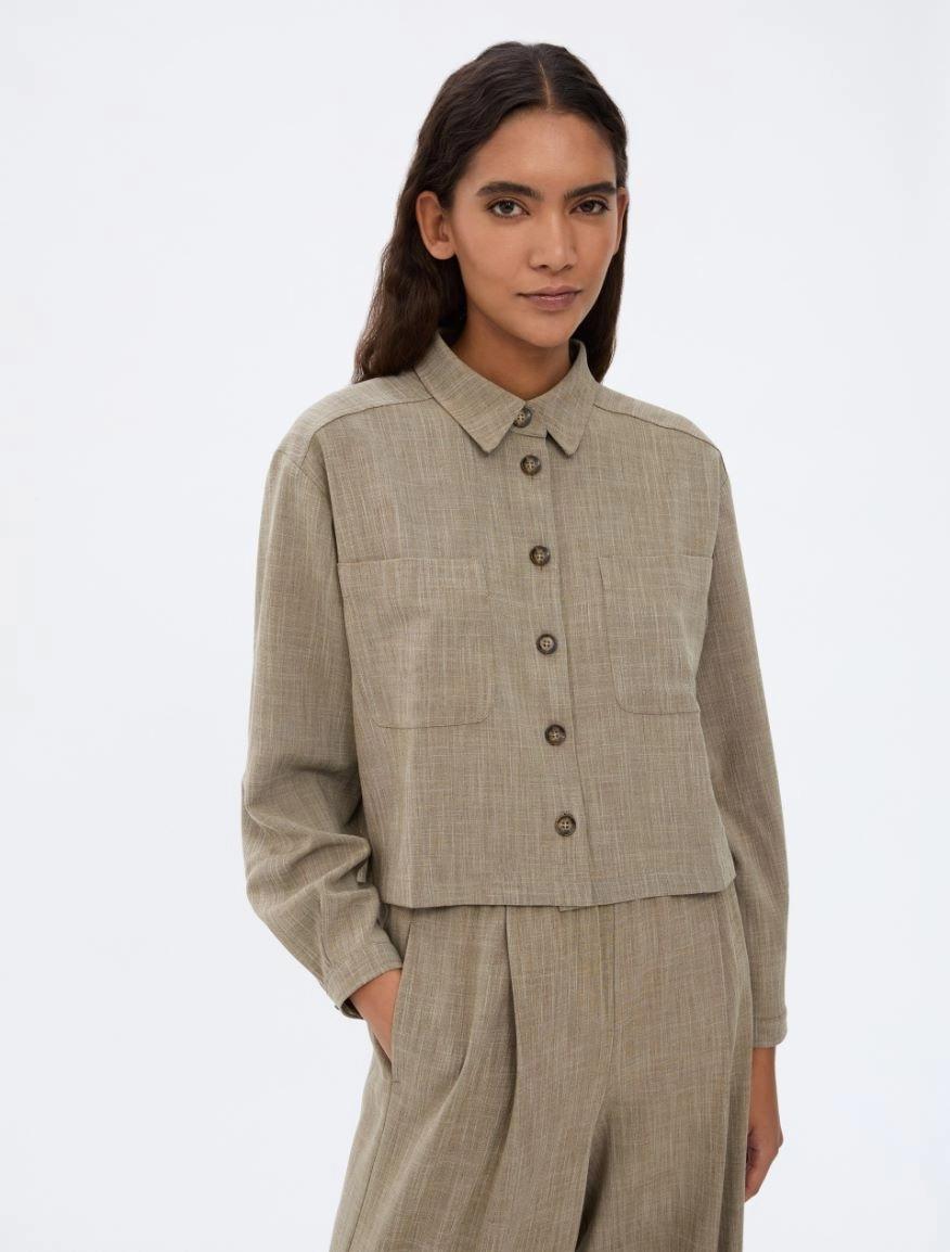 CAMICIA BOXY<BR/> IBLGHIERA 002 IBLUES 