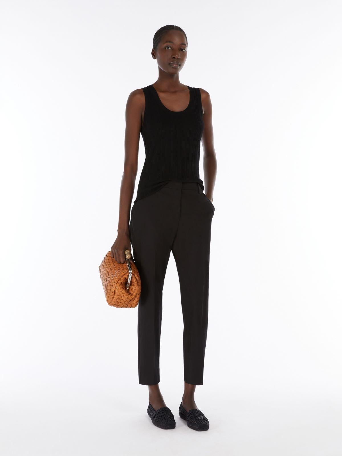 Pantalone a sigaretta in gabardina di cotone stretch CECCO 006 WEEKEND 