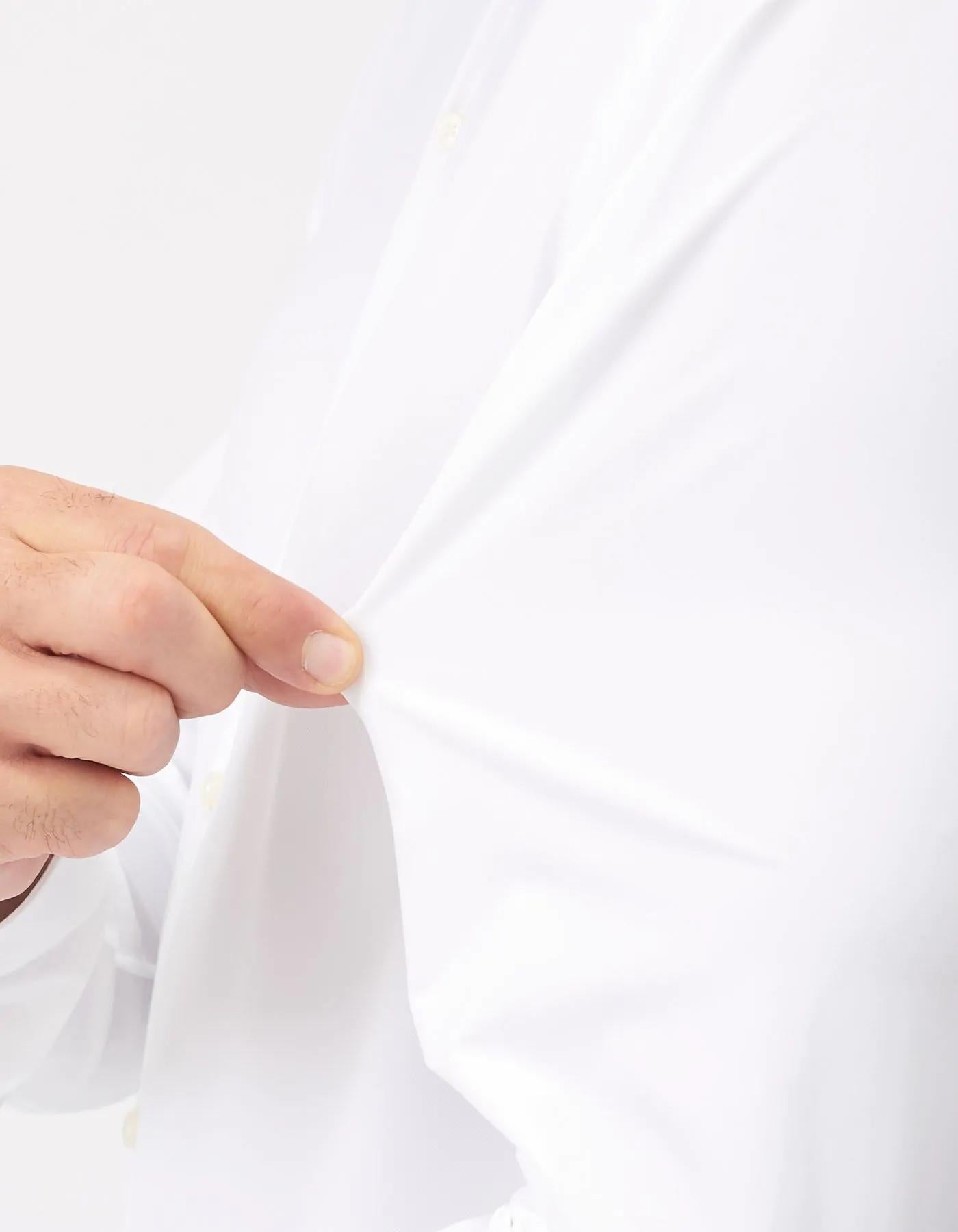 Camicia Collo francese Tinta Unita Twill Bianco ACT53111460 001 XACUS 