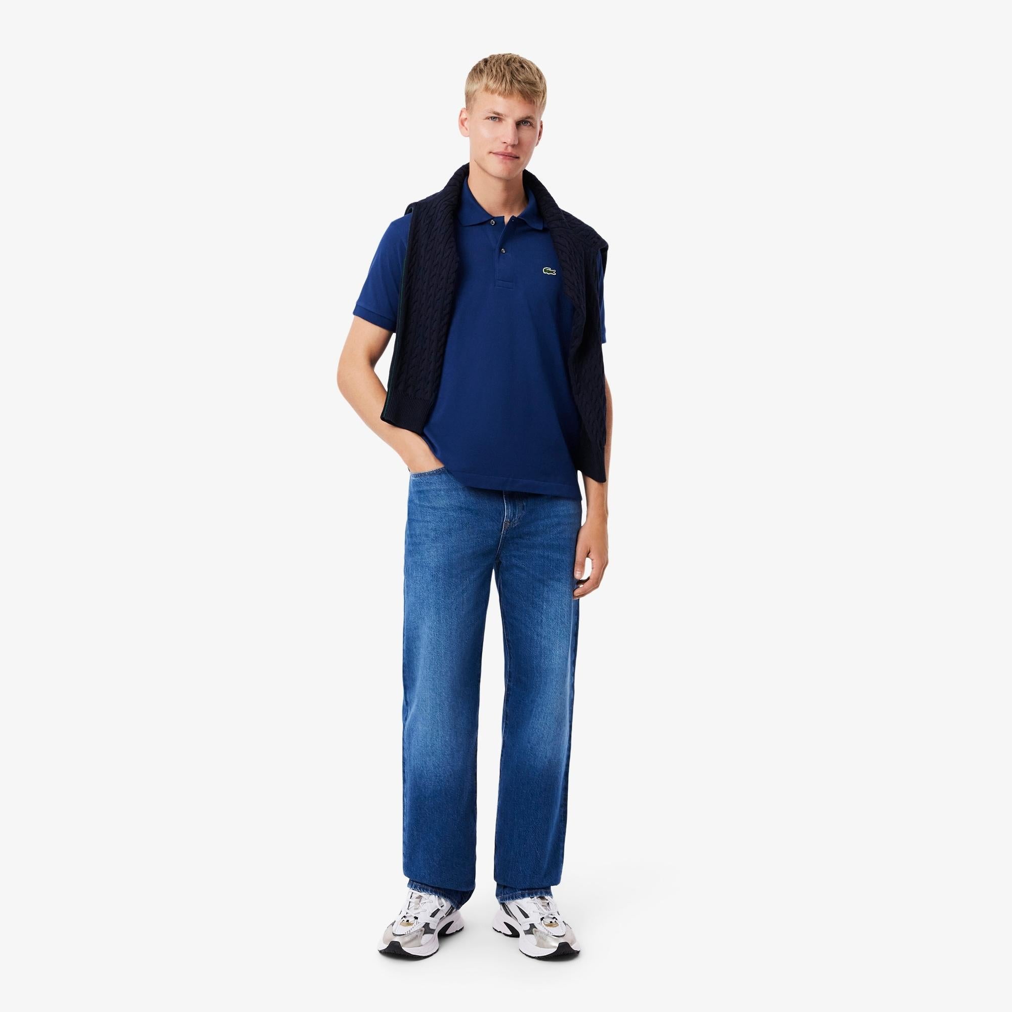 Polo uomo in cotone piquè manica corta 1212 F9F LACOSTE 