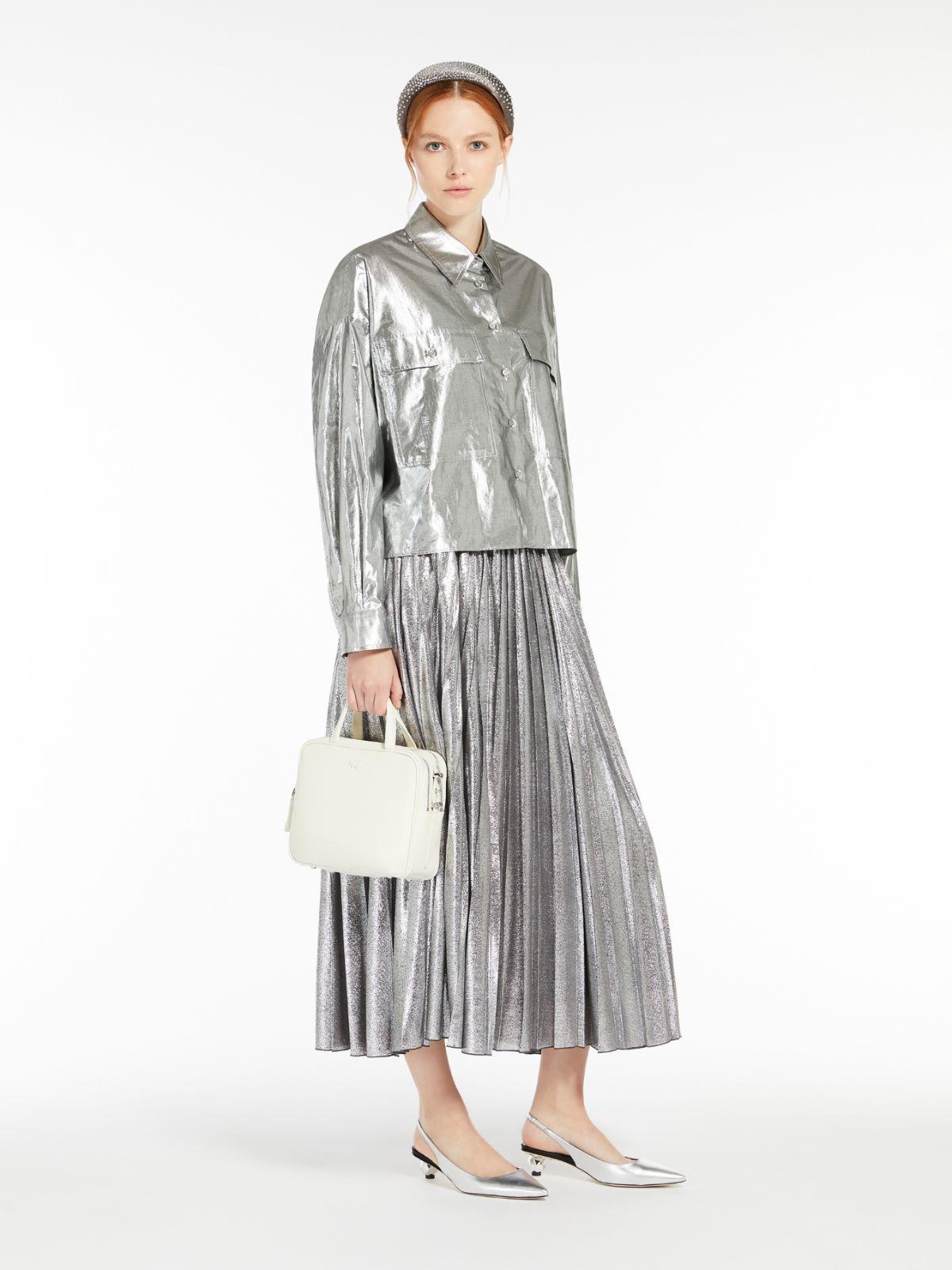 Gonna lunga in georgette laminata<BR/> GAMMA 001 WEEKEND 