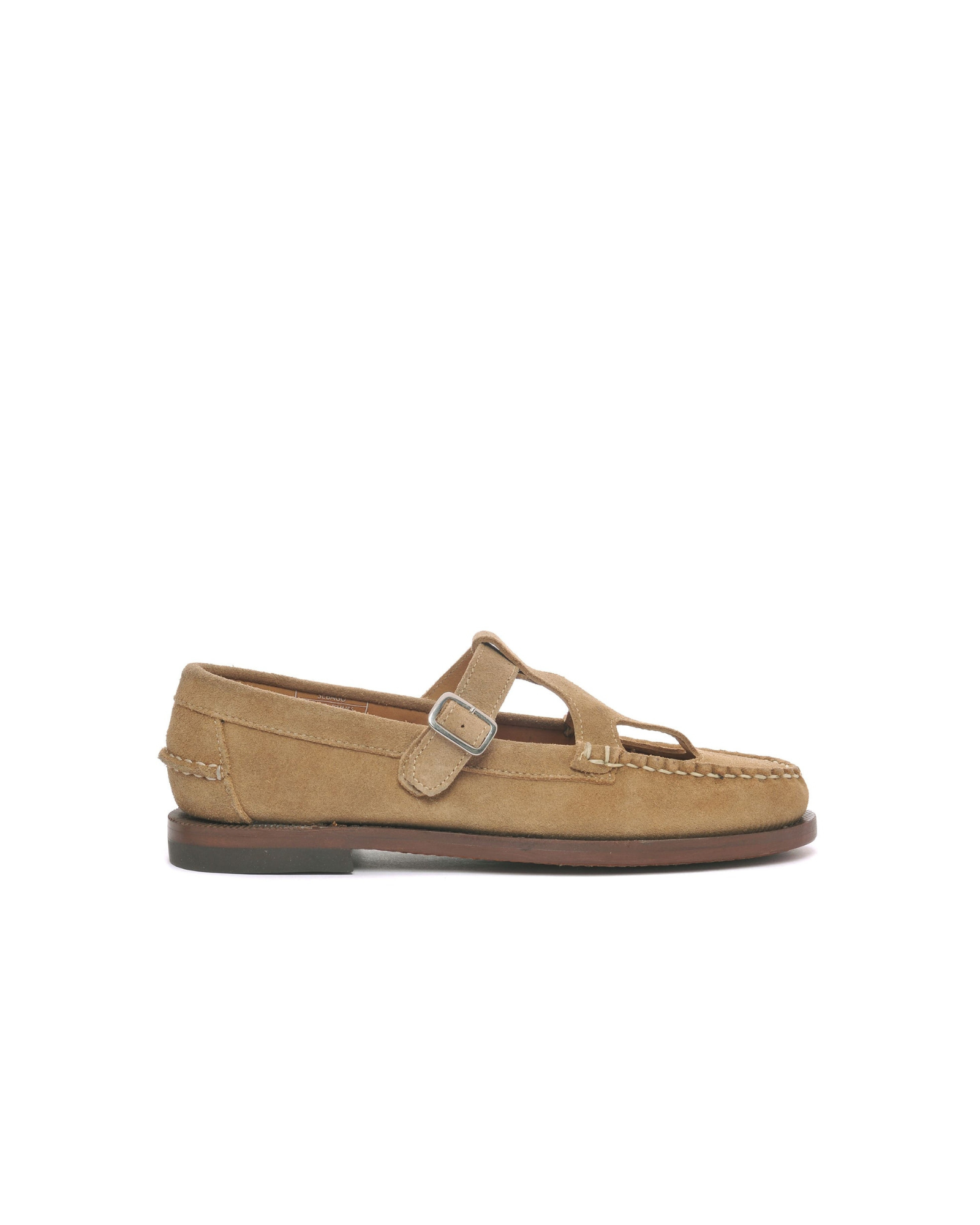 ANGELINA FLESHOUT WOMAN<BR/>Mocassini da lavoro da donna beige gialli con chiusura a fibbia 71131IW AGB SEBAGO 