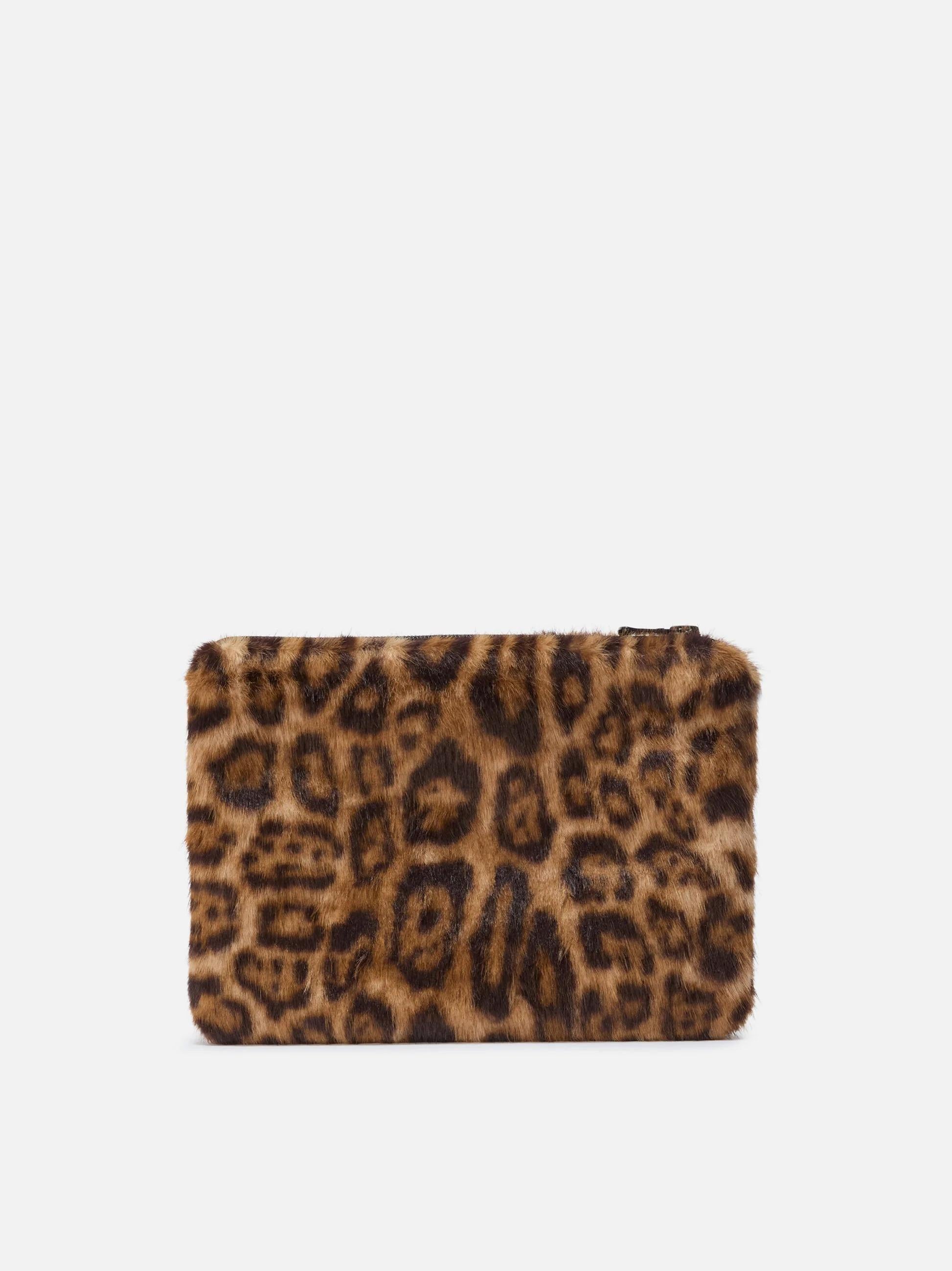Pochette Pareasy in faux fur leopardato<BR/> PARE0004 00240I MC2 SAINT BARTH 
