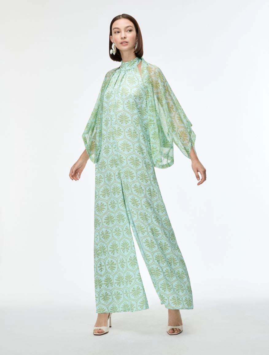 Tuta oversize color<BR/>acquamarina IBLSELVA 002 IBLUES 