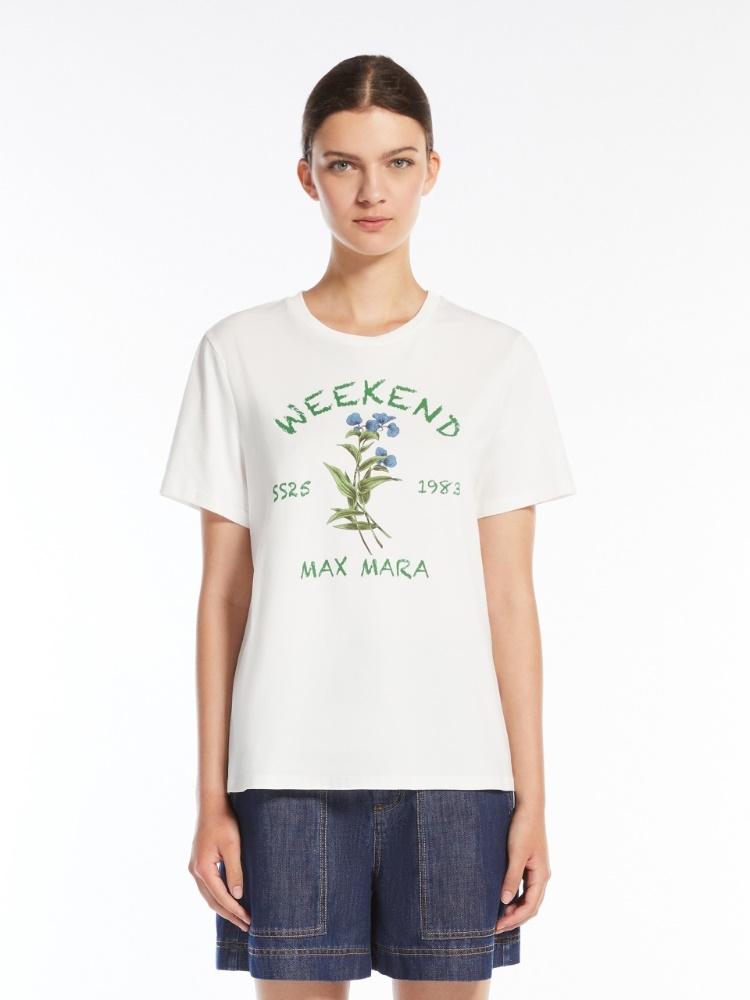 T-shirt in cotone con stampa TEIERA 005 WEEKEND 