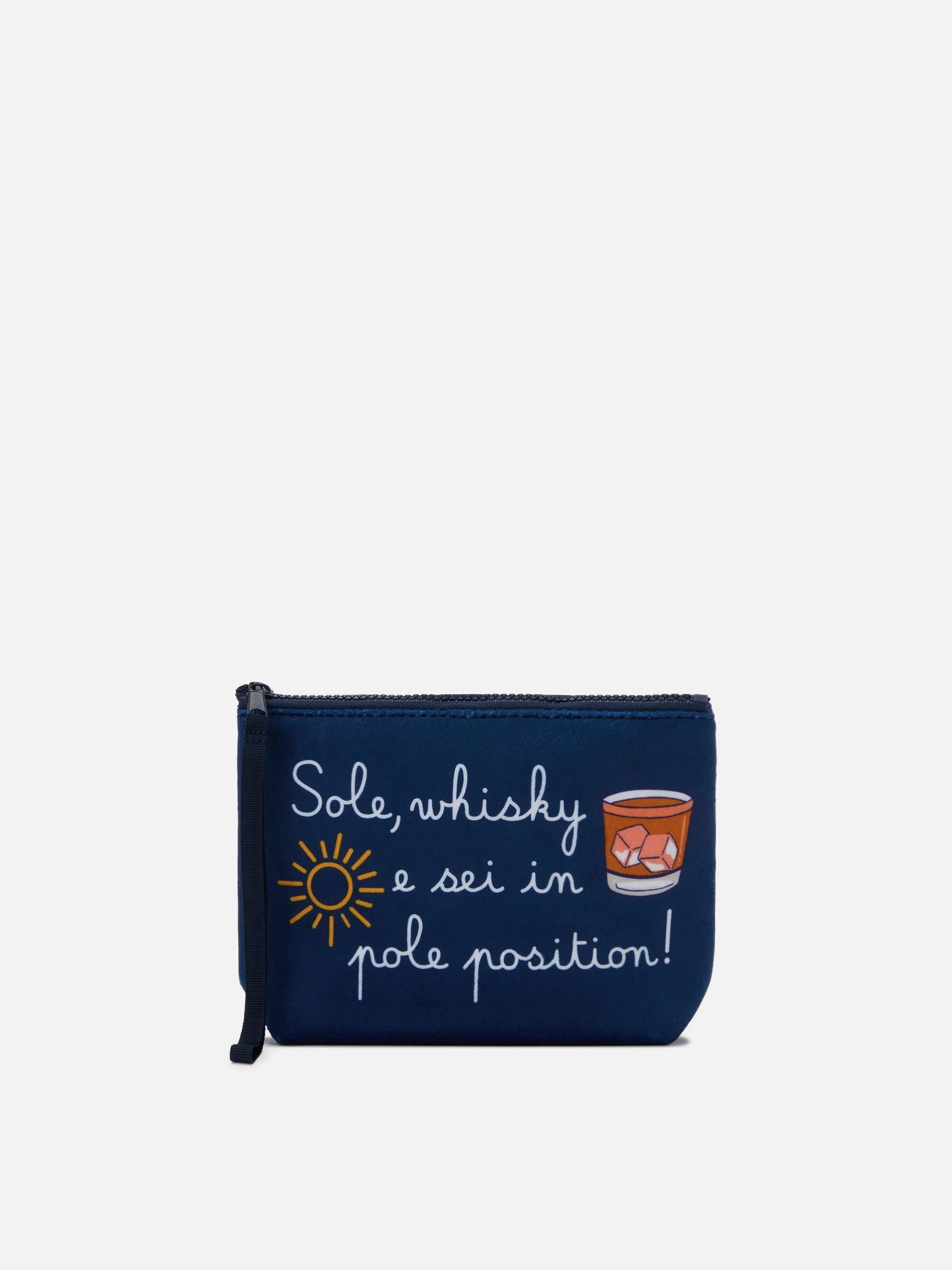 Pochette in lana Aline con stampa Sole, whisky... | VACANZE DI NATALE ALI0002 02832I MC2 SAINT BARTH 