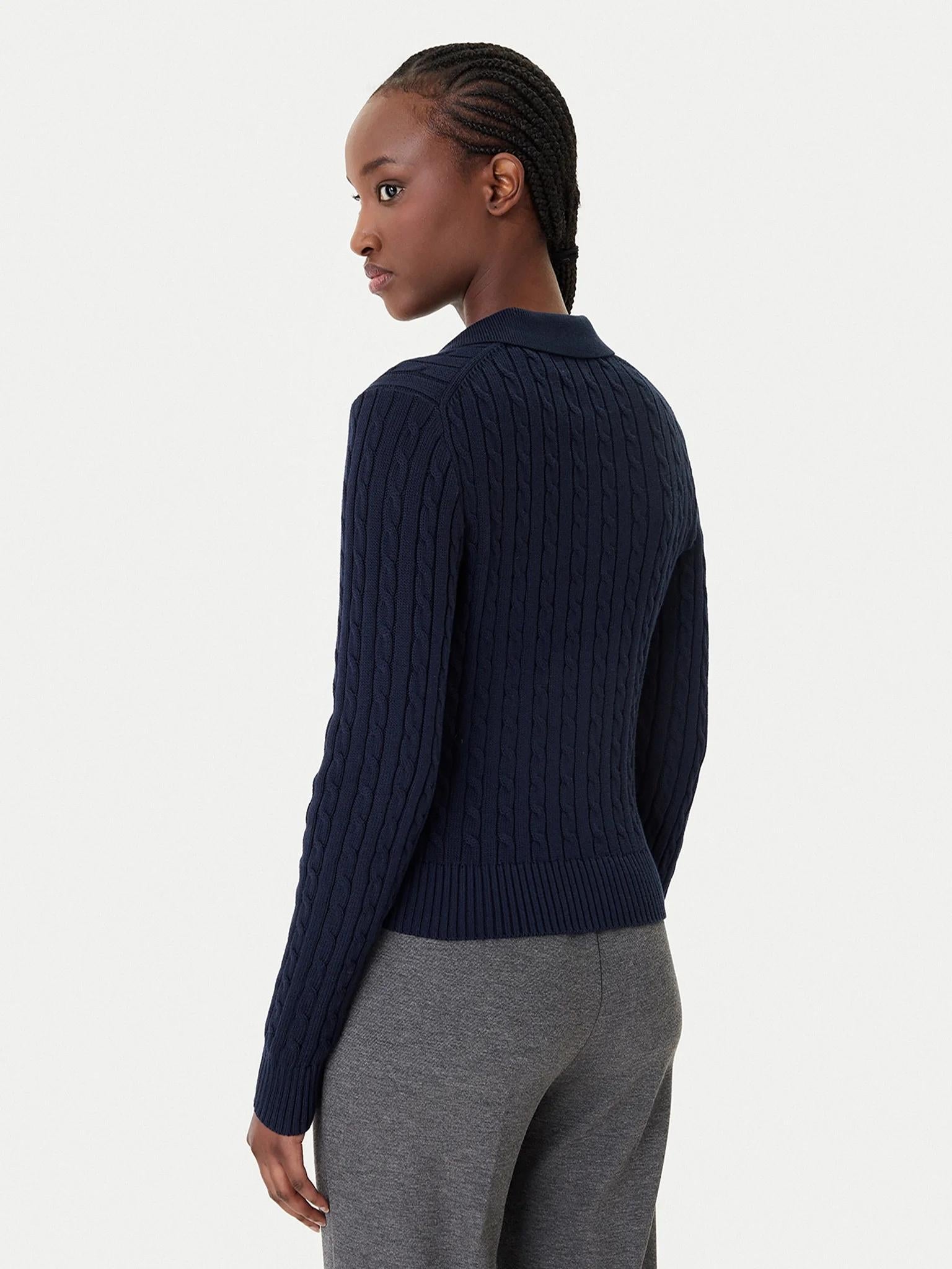 Cardigan in cotone lavorazione a trecce 211971881 501 RALPH LAUREN 