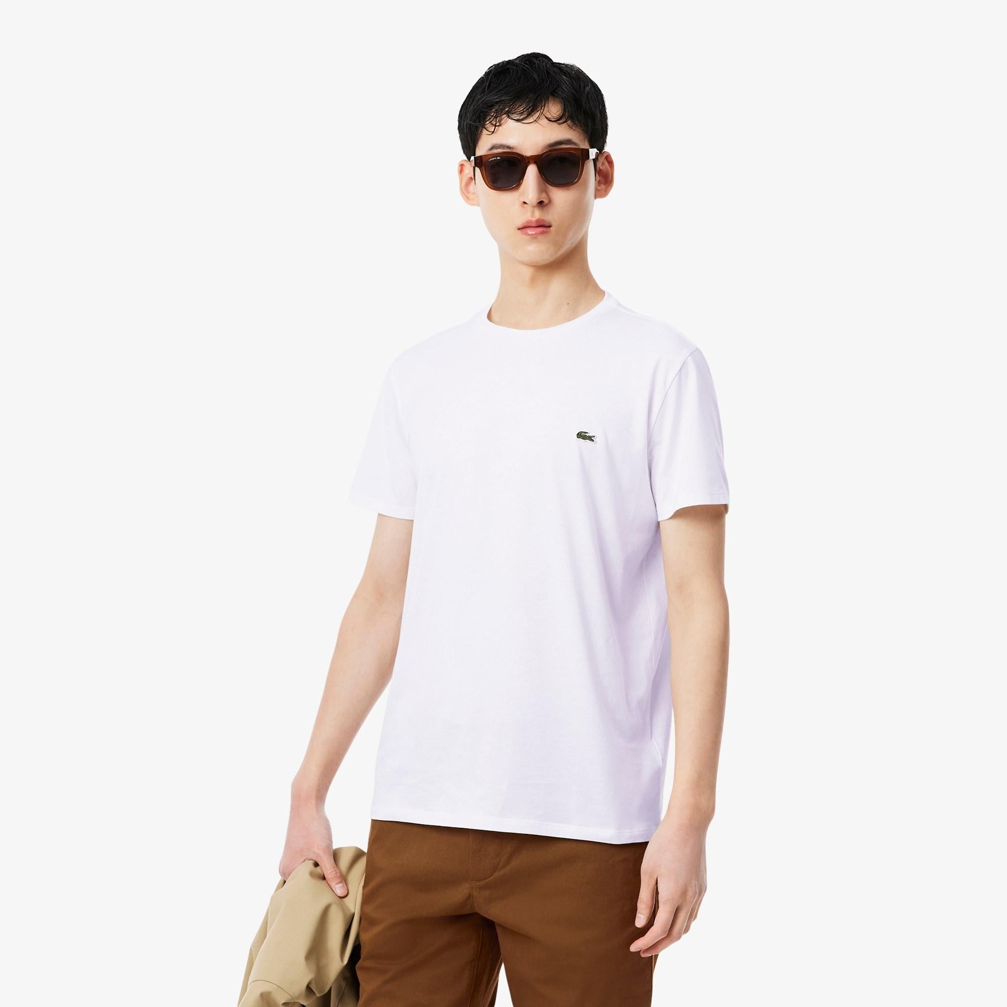 T-shirt in cotone Pima TH6709 001 LACOSTE 